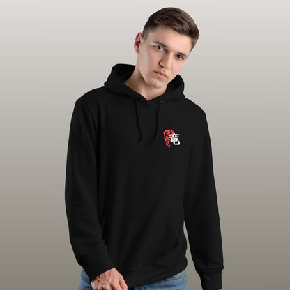 Neon Eastern Dragon Graphic Oversized Hoodie